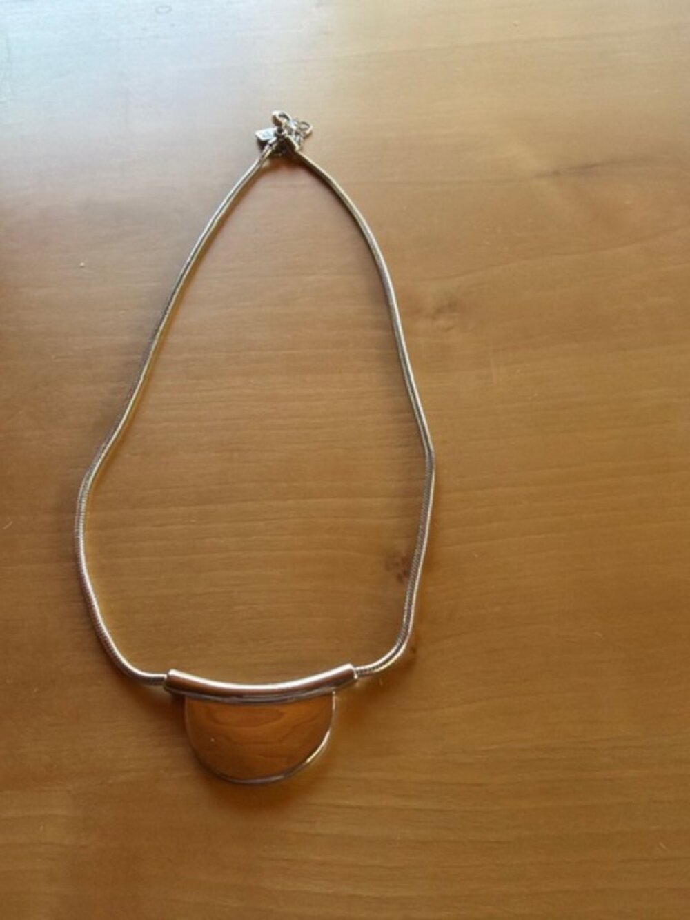 Silver Half-moon Necklace